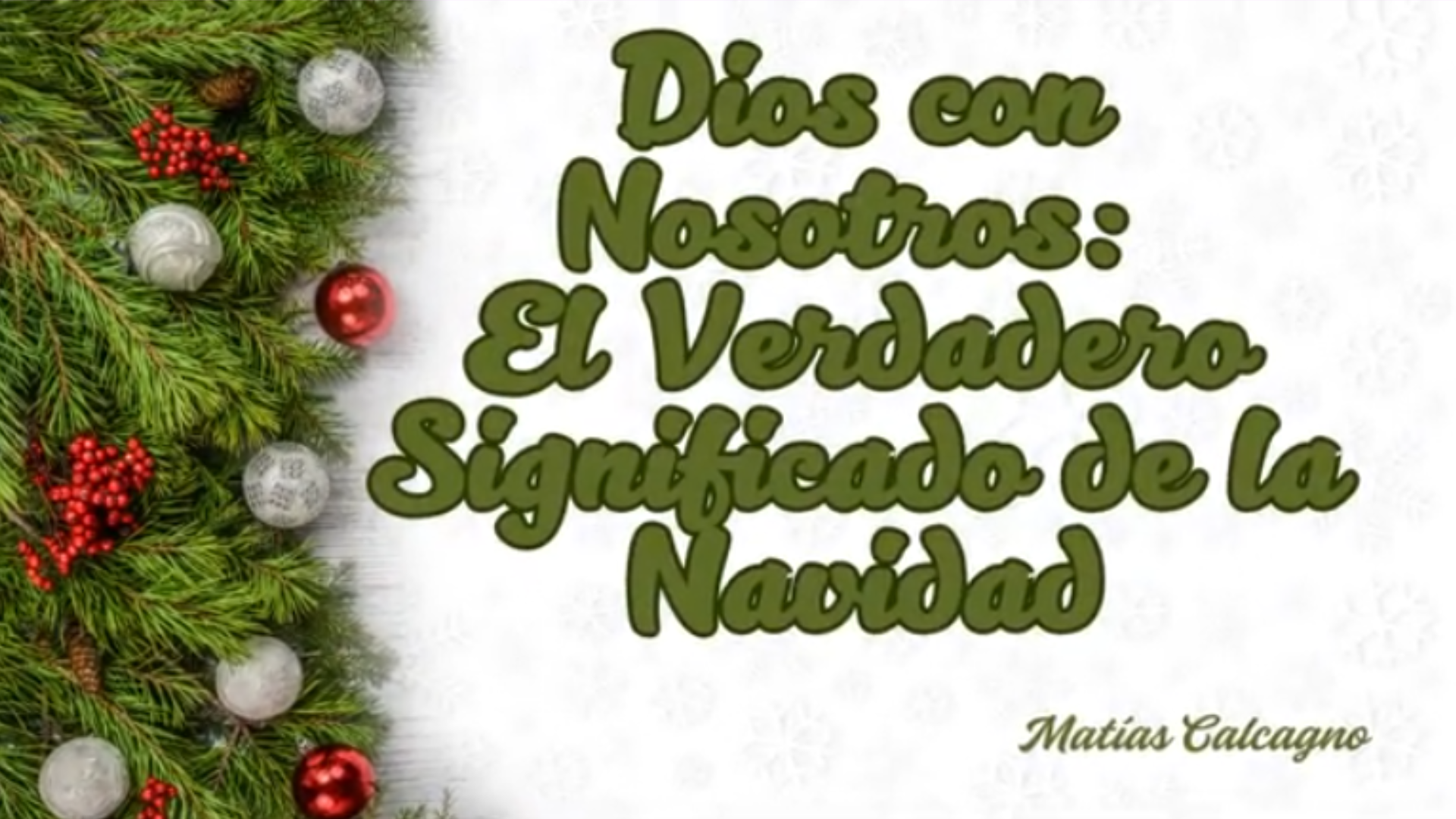 Dios con nostros - Matías Calcagno